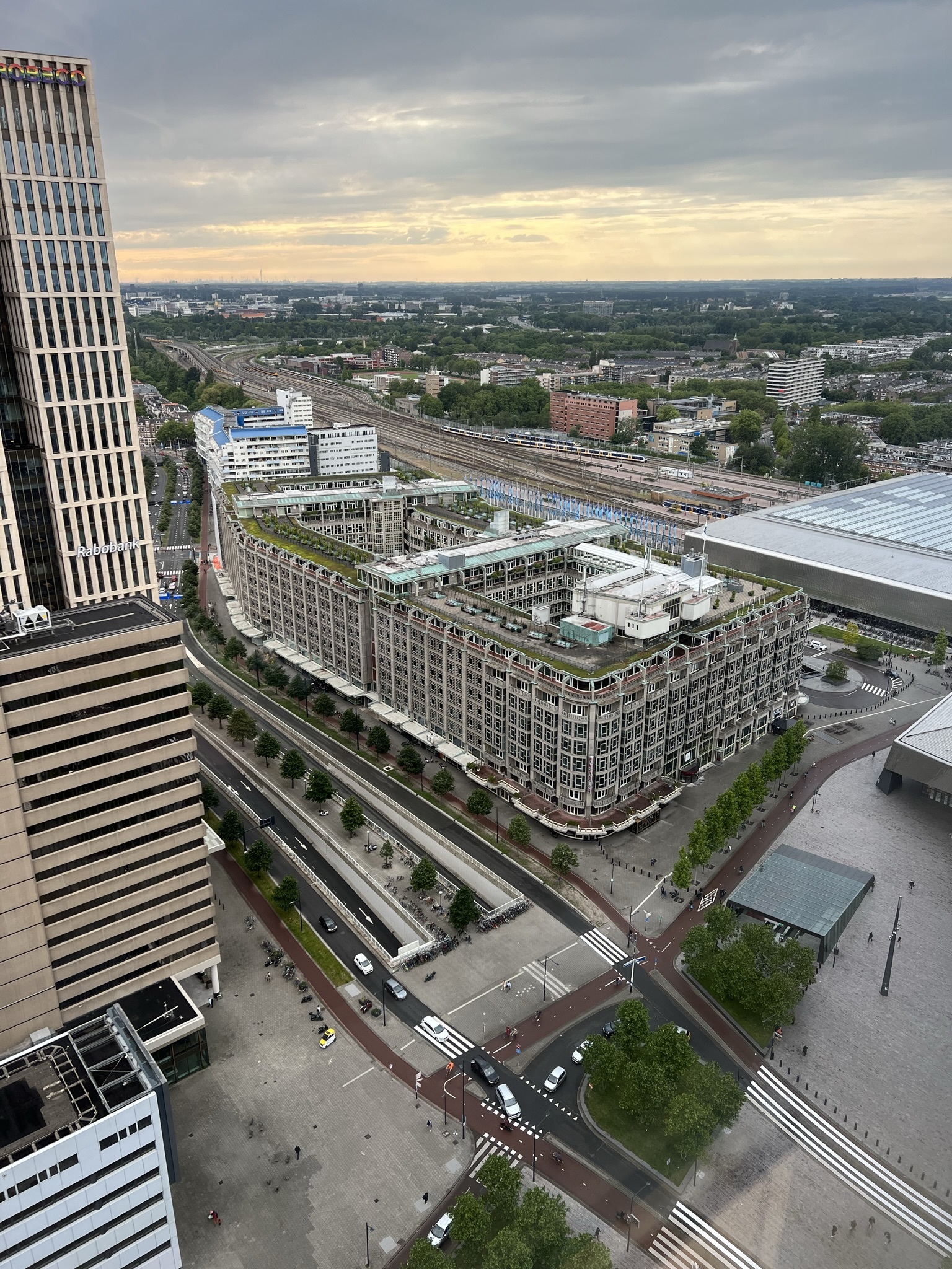 Our office building from a rooftop