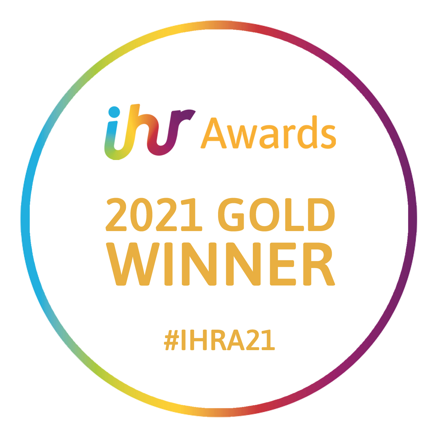 Awards 2021 Gold Winner Circle Orange